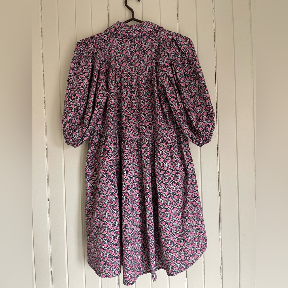 Meet Me In Santorini Pink and Navy Floral Beach and Coastal Resort Wear Size XS - Picture 2 of 6